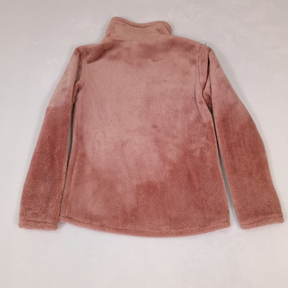 32 Degrees Heat Womens Dusty Rose Pink Plush Faux Fur Fleece Full Zip Jacket S - Picture 3 of 10